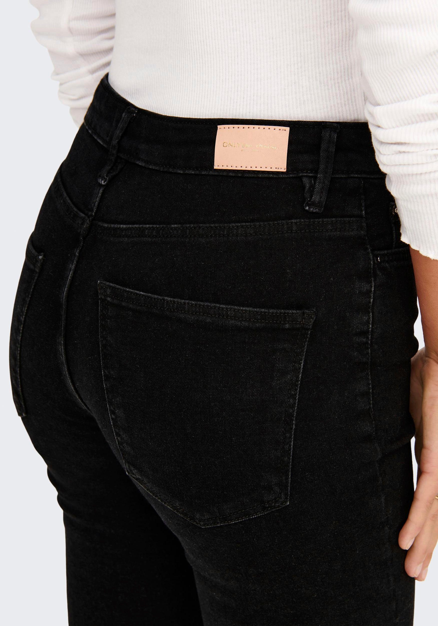 Black ANK ONLY DNM NOOS ONLICONIC HW High-waist-Jeans Denim SK LONG