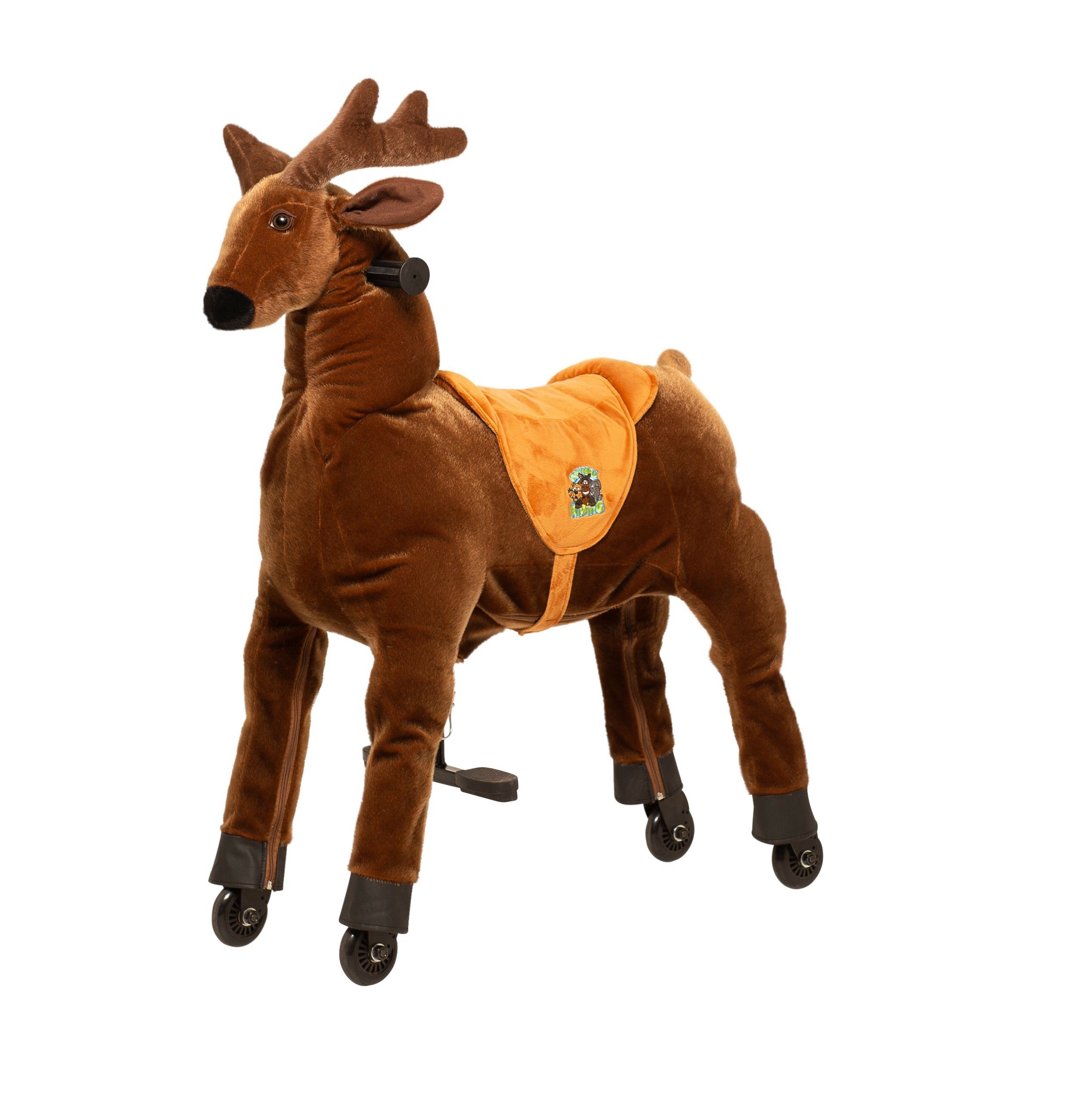 ANiMAL RIDinG Reittier Animal Riding Reittier Elch Rudi X-Large Kinder 8-12 Jahre braun