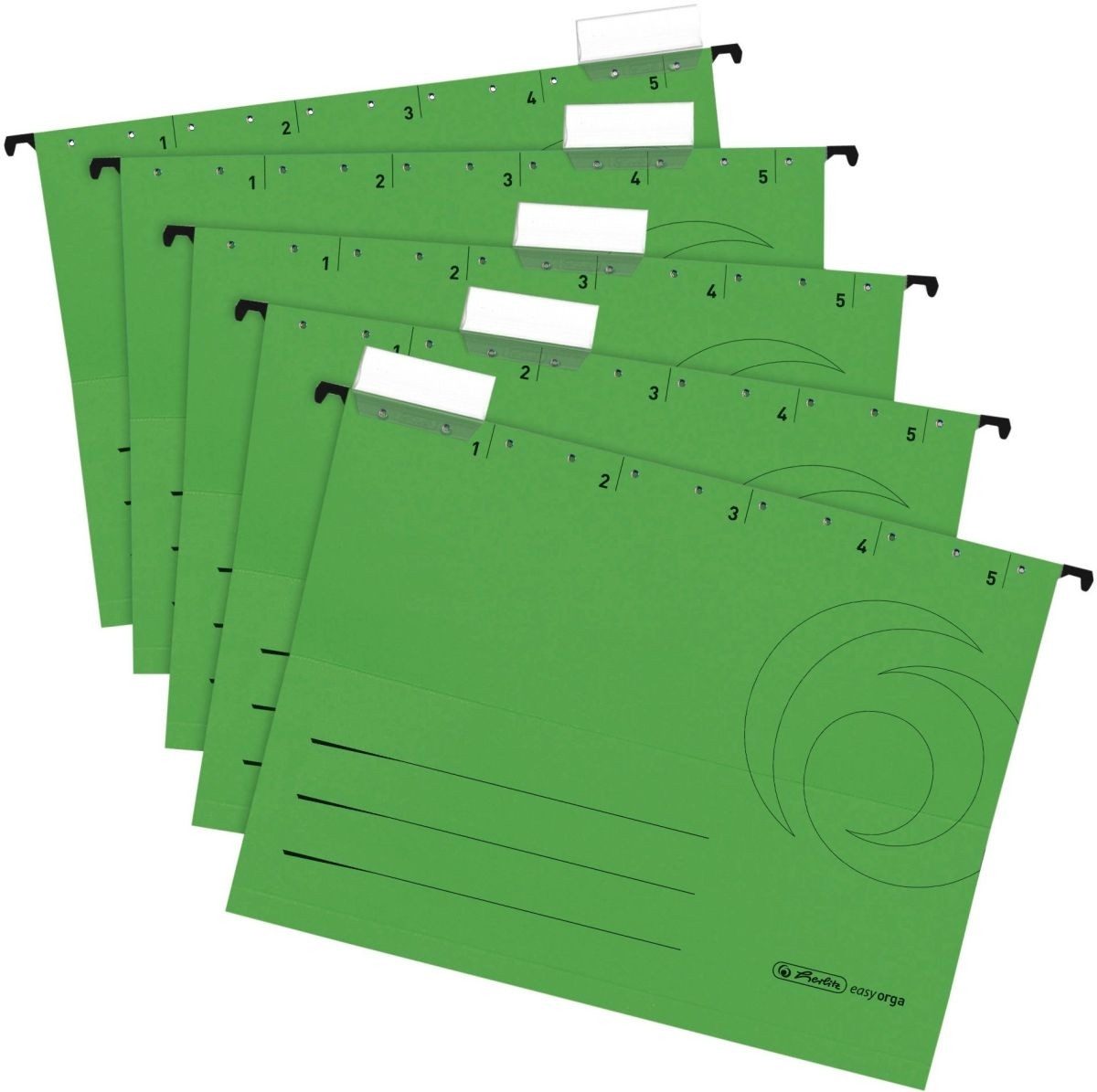 Herlitz Hefter Hängemappe 230g/qm grün VE=5 Stück