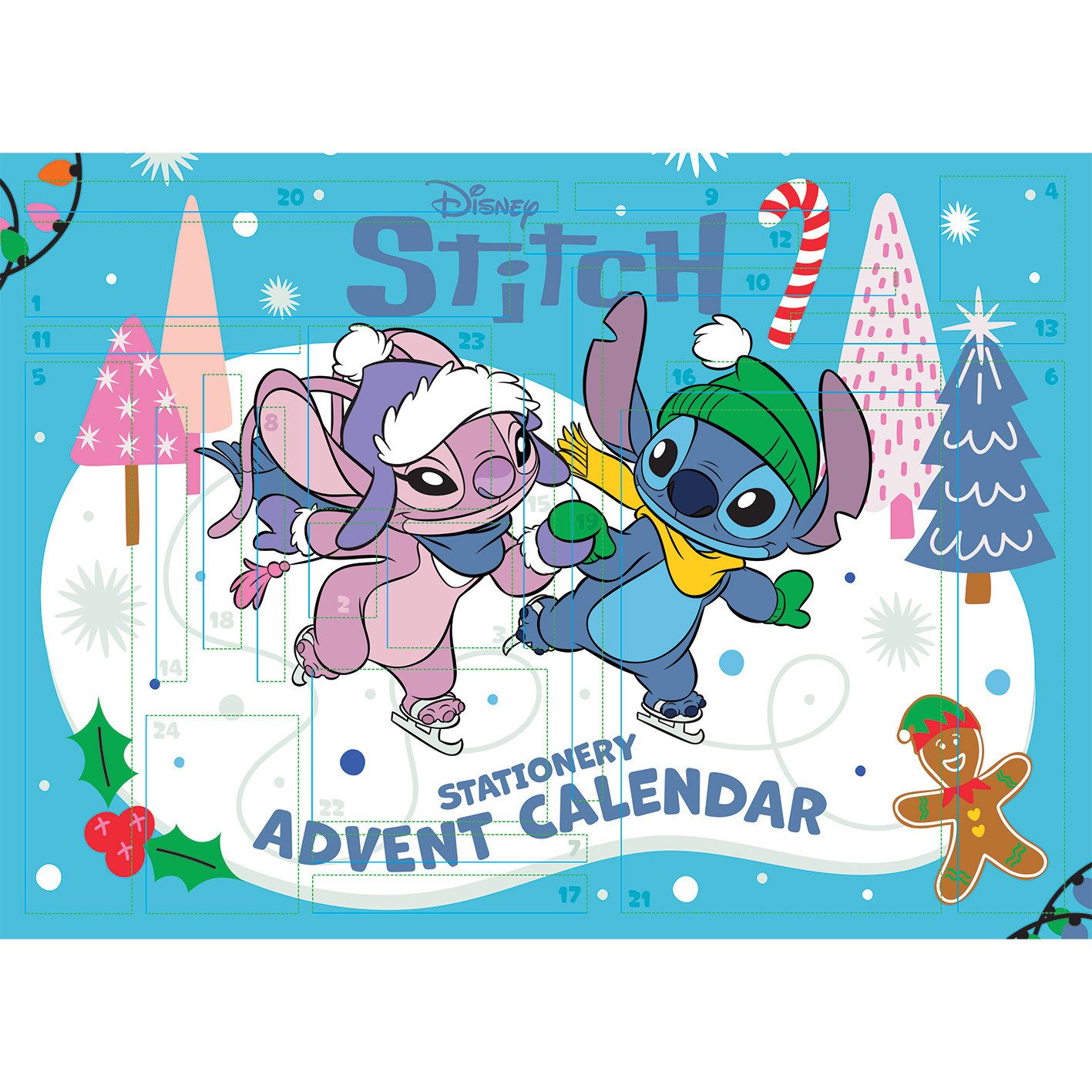 Wandkalender Adventskalender - Lilo & Stitch - 24 Überraschungen
