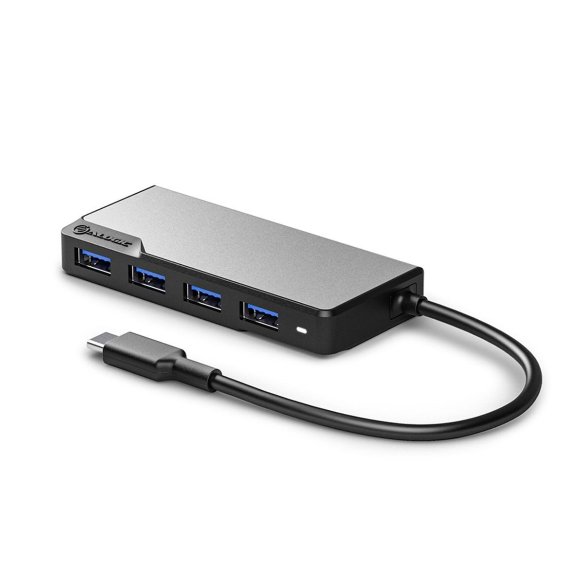 Fusion Swift USB-C 4-Port Hub Space Gray Netzwerk-Switch