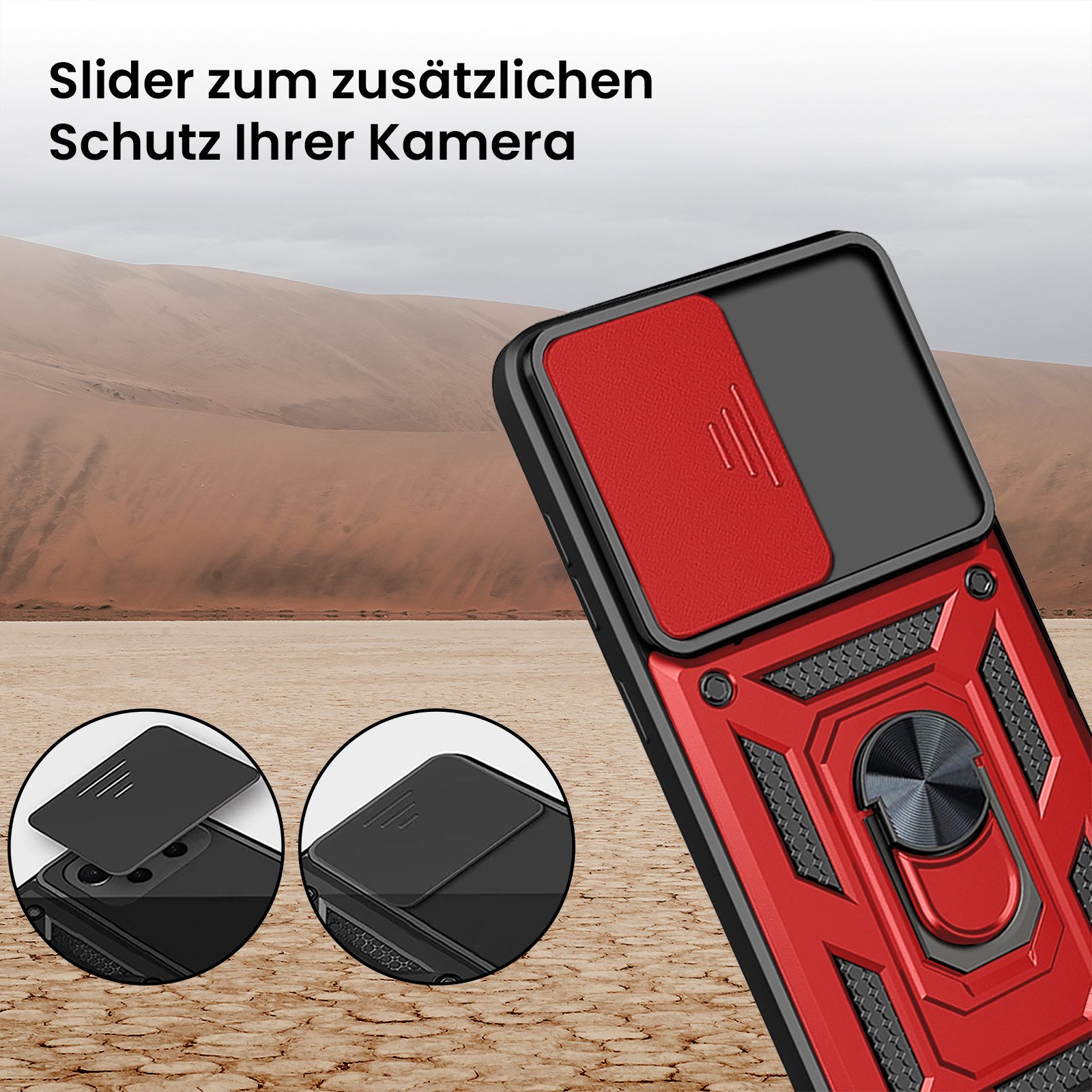 Tec-Expert Handyhülle Outdoor Cover Hülle für Samsung Galaxy A54 5G 6.4 Zoll, 6.4", Premium Hülle mit Kameraschutz aus verstärktem Polycarbonat