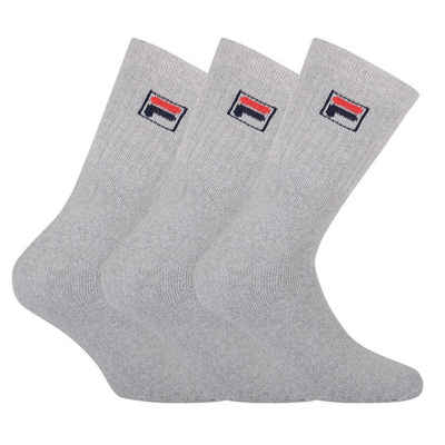Fila Kurzsocken Unisex 3 Paar Socken - Frottee Tennissocken, Crew