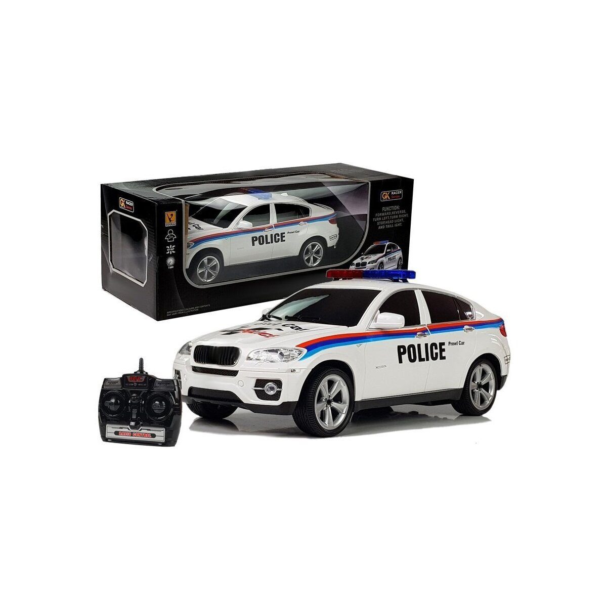 Wisam Spielzeug-Auto Auto-Fernbedienung Polizei Coupe R/C