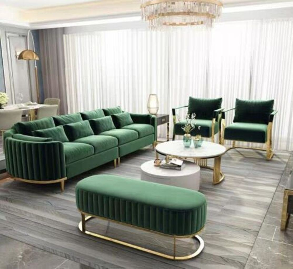 Garnituren Textil JVmoebel Sofa Wohnzimmer-Set, 3+2 Couch Garnitur Polster Designer Sitz