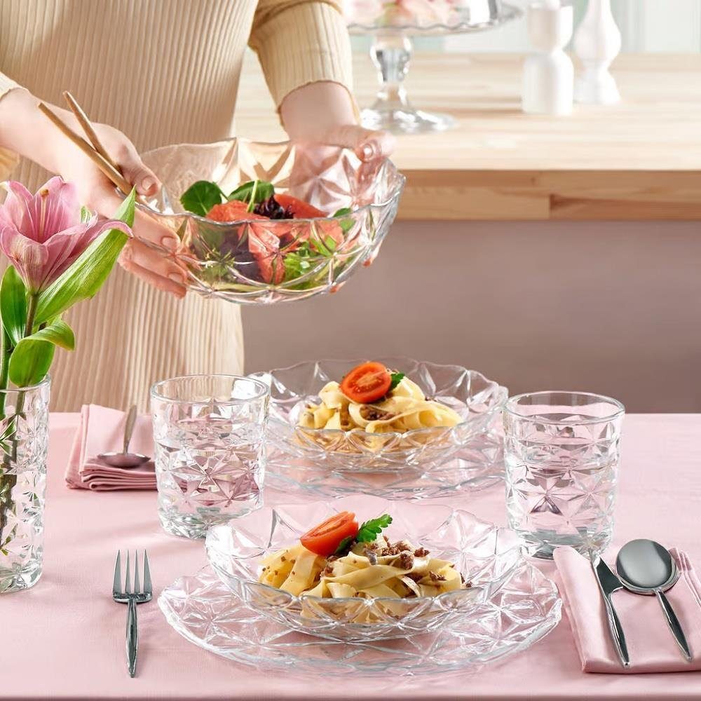 Pasabahce Gebäckteller Pasabahce Estrella Teller 28 cm 6er Set, Glas ...