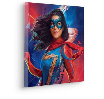 Komar Leinwandbild Keilrahmenbild - Miss Marvel - Größe 40 x 40 cm, Disney (1 St)