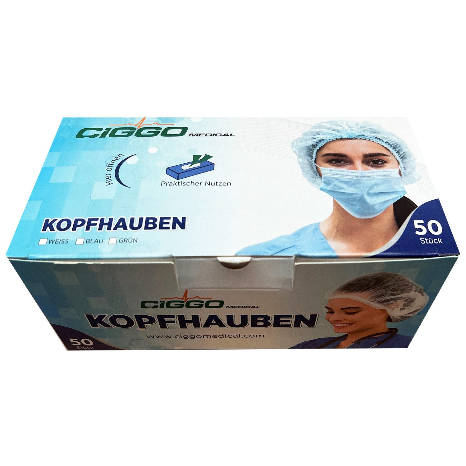 Hygiene-Gesellschaft Käseglocke Ciggo OP-Hauben (50er Box)