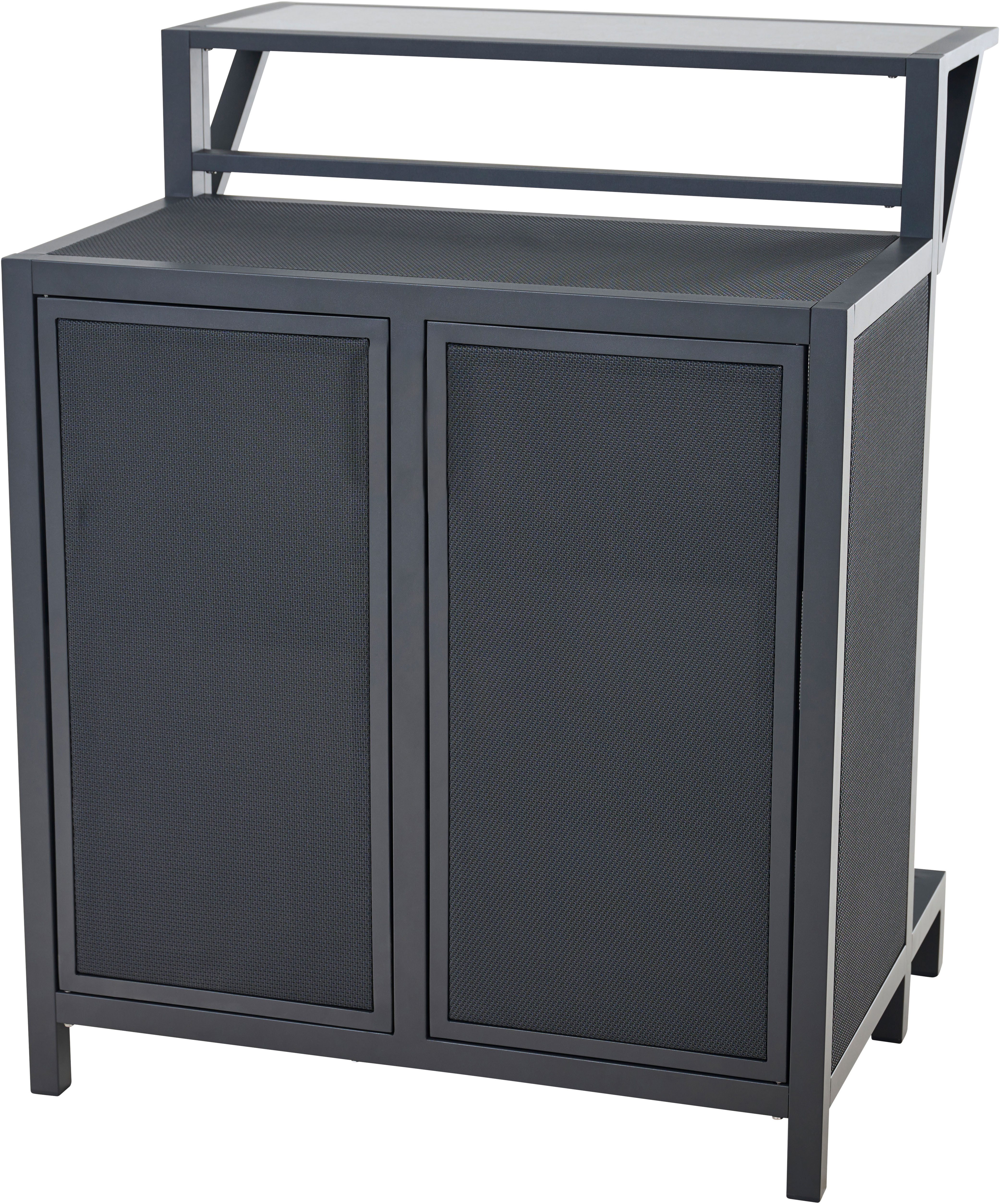 Siena Garden Gartentisch PALMA Barelement, Aluminiumrahmen, Ranotex® Bezug dunkelgrau