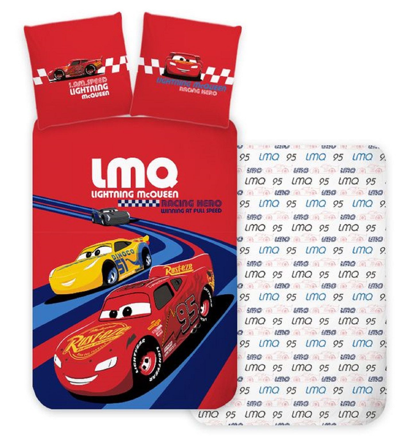 Babybettwäsche Disney Cars Baby Bettwäsche 40 x 60 cm + 100 x 135 cm