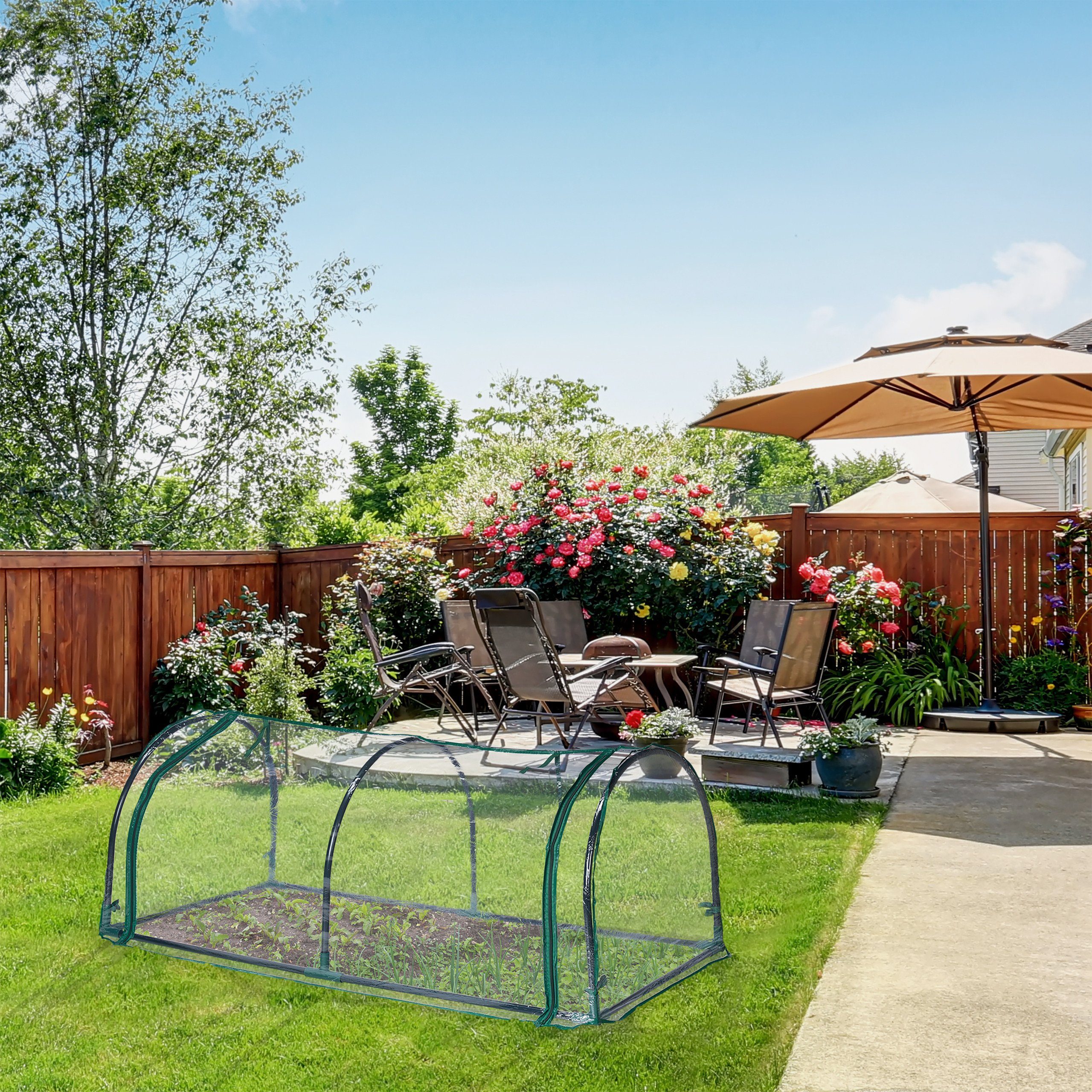 relaxdays Foliengewächshaus Foliengewächshaus