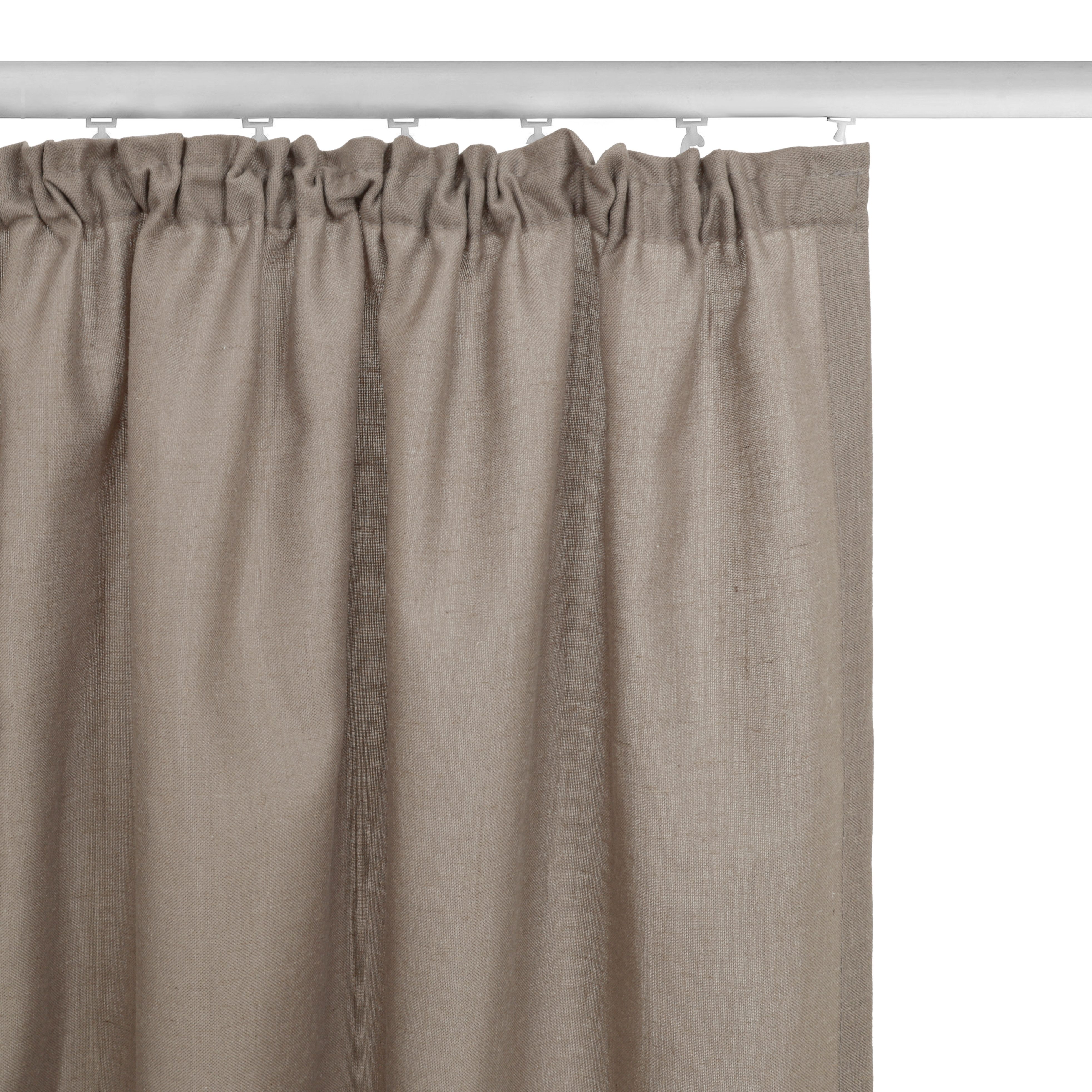 OTTO home Gardine Rudy, 1 Stück, Leinenstruktur, halbtransparent (1 St), Kräuselband, halbtransparent, Leinenstruktur, Halbtransparent, Leinenlook, Polyester-Le – Bild 4 von 5