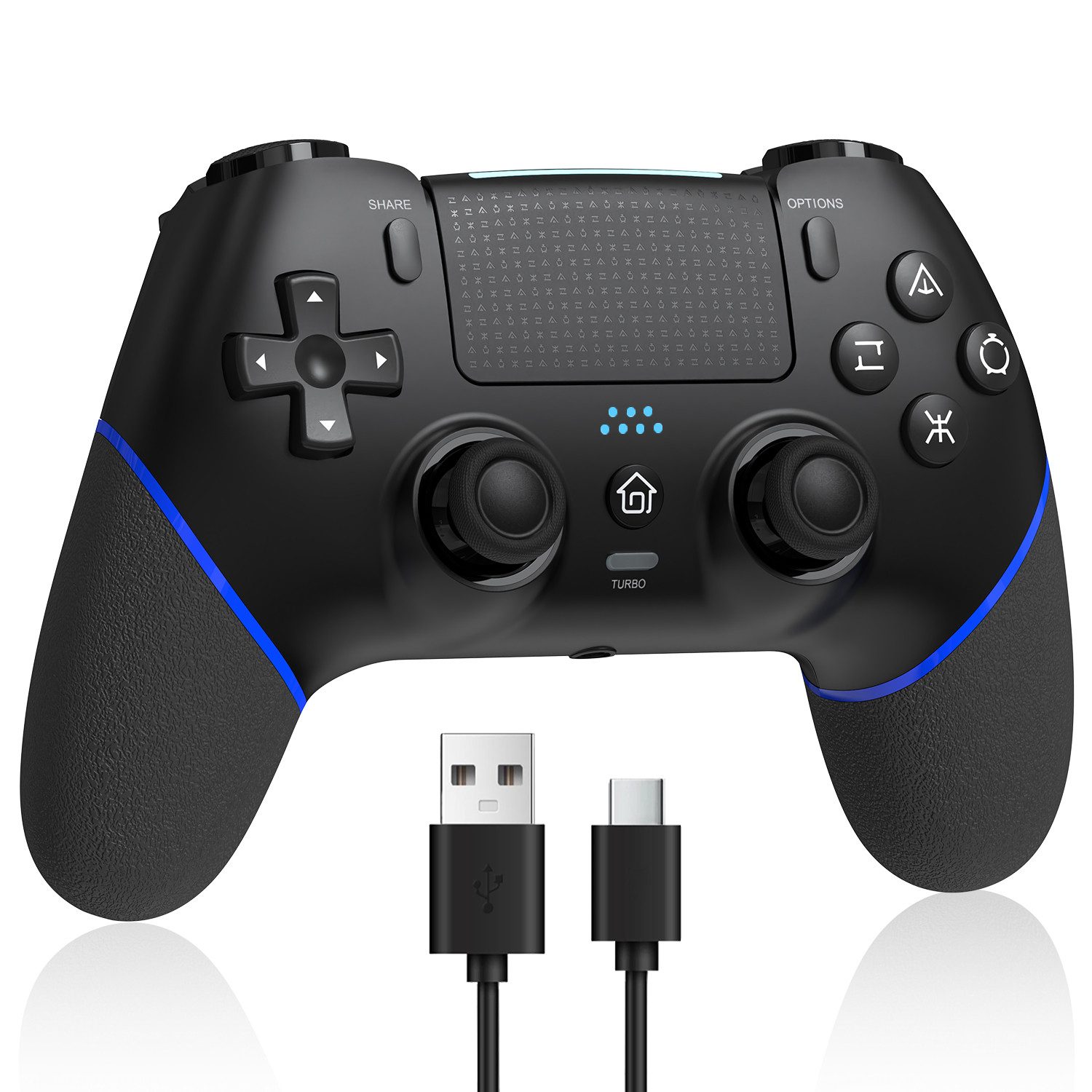 Wireless Controller für PS4 Controller mit 2 Programmierbaren Tasten Wireless-Controller