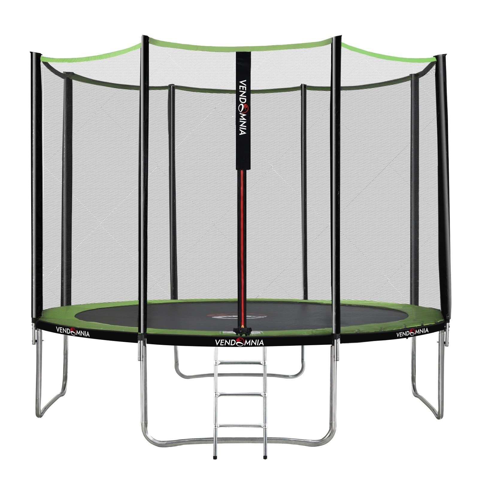 VENDOMNIA Fitnesstrampolin Gartentrampoline mit Sicherheitsnetz, Leiter, Randabdeckung, (Outdoor und Indoor Gartentrampolin mit Zubehör, Fitness Trampoline), 305 cm, Farbwahl