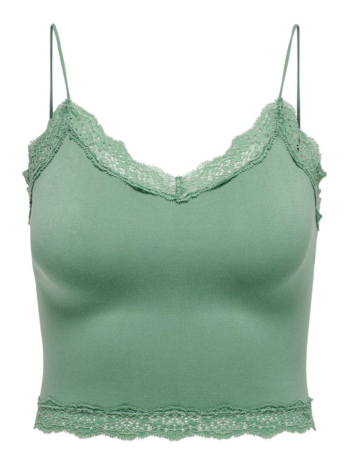 ONLY Spitzentop ONLVICKY LACE SEAMLESS CROPPED günstig online kaufen