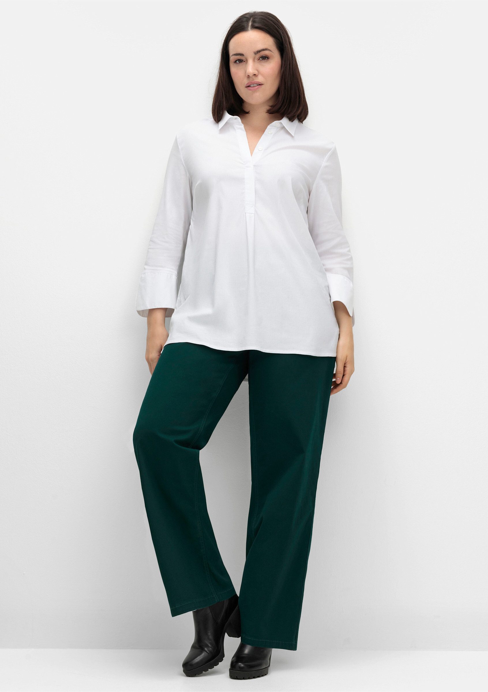 Sheego Jerseyhose Hose Innenbeinlänge ca. 81 günstig online kaufen