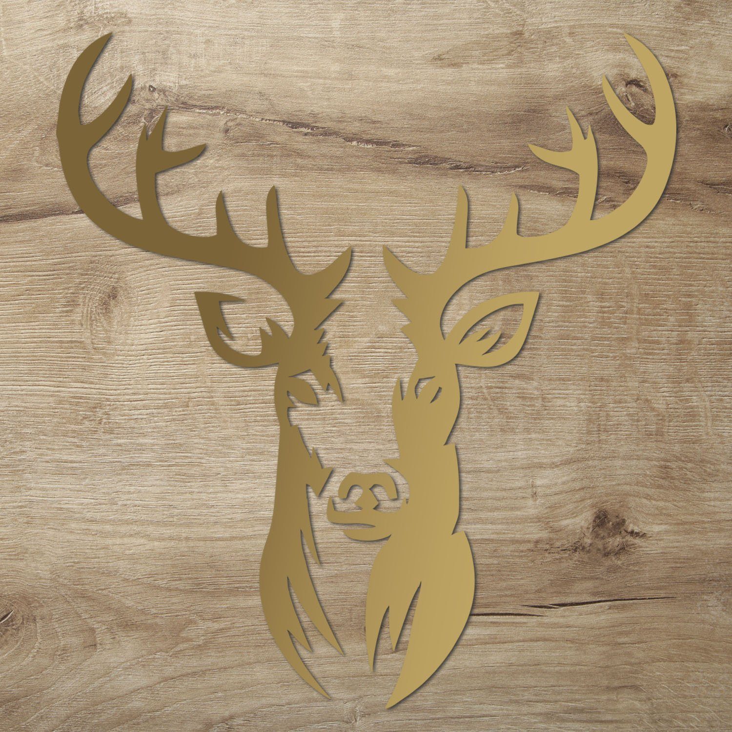 Namofactur Wanddekoobjekt XXL Hirsch Kopf Motiv, Holz Deko (2-teilig), Wand günstig online kaufen