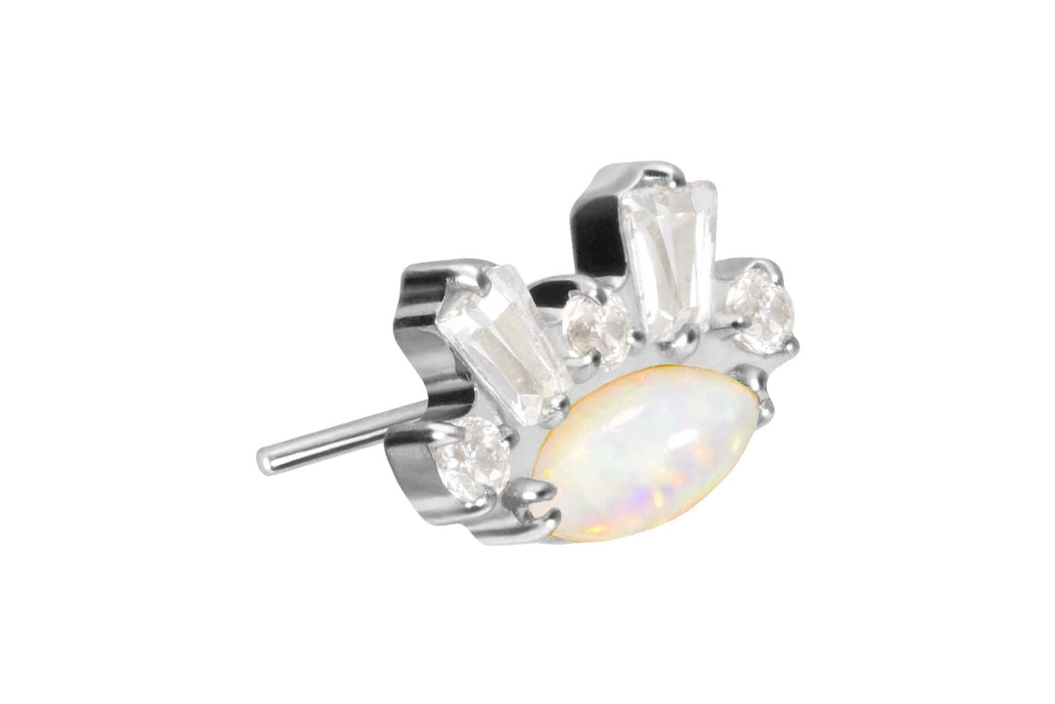 PIERCINGLINE Piercing-Set Titan Aufsatz mit Push günstig online kaufen