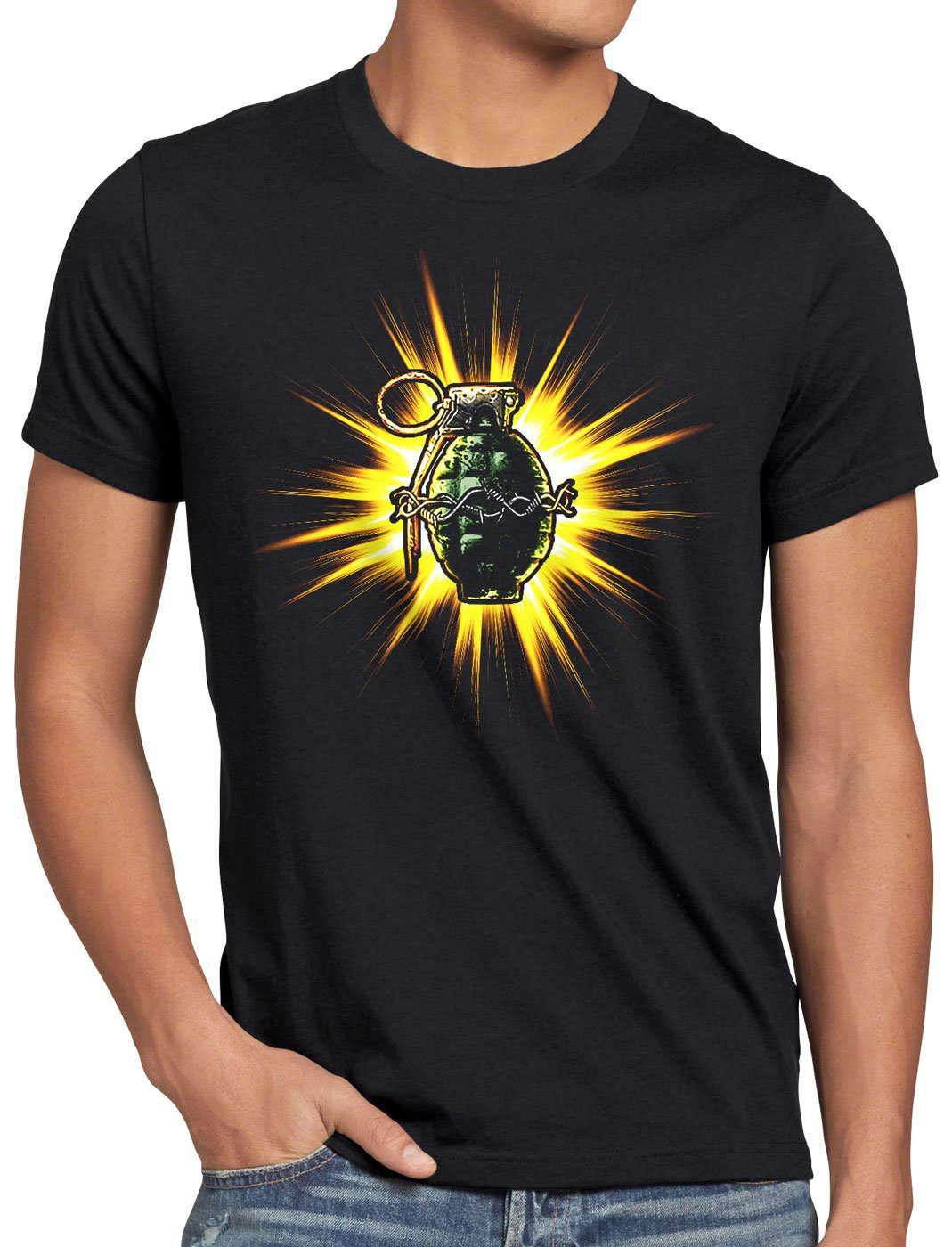 style3 Print-Shirt Herren T-Shirt Heilige Granate ego shooter multiplayer | T-Shirts