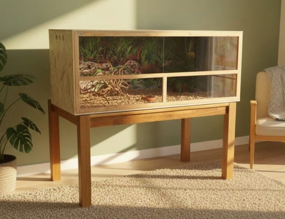 BruKa Terrarium MyPets® Terrarium Seitenbelüftung Holzterrarium OSB Holz Terrarien