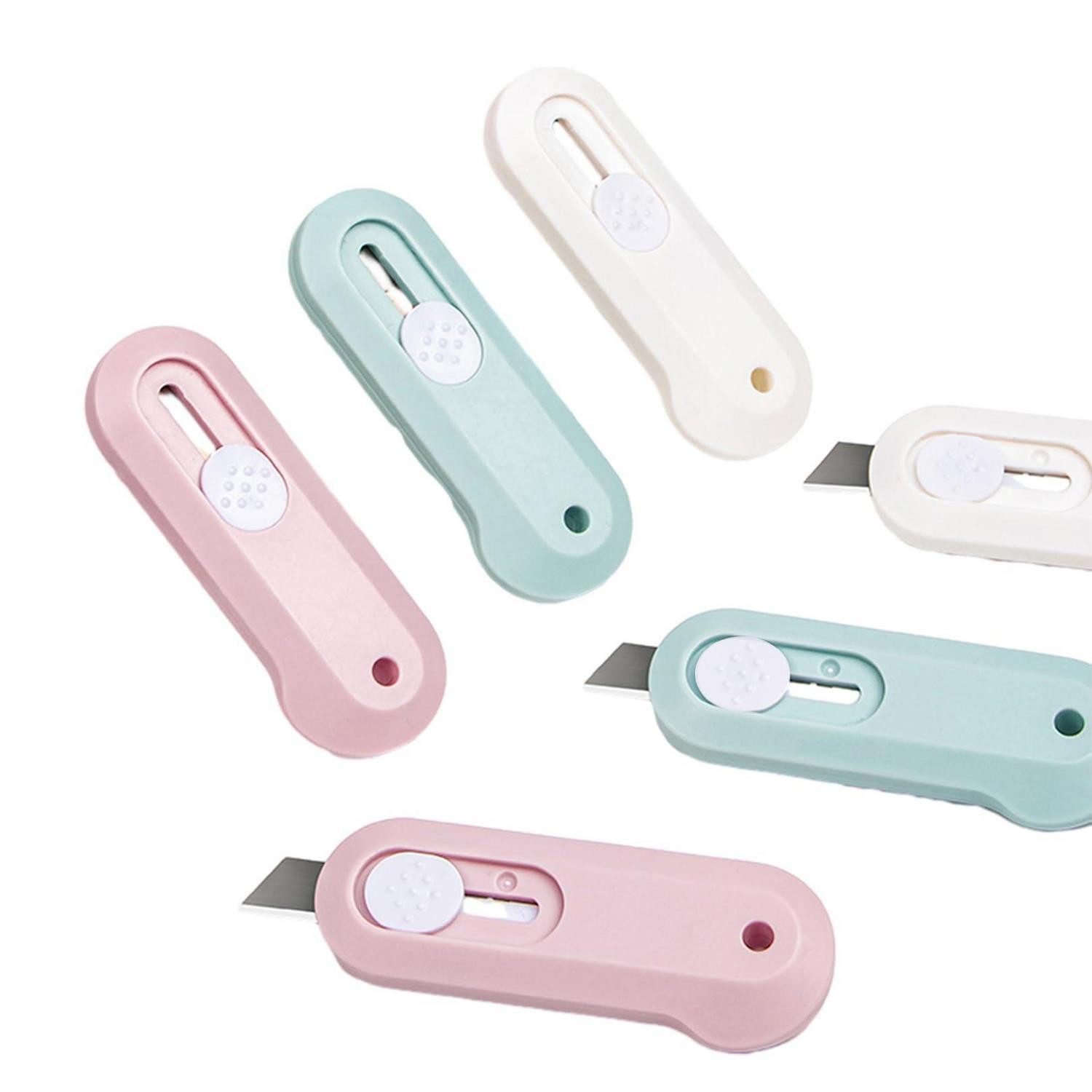LuxusKollektion Cuttermesser Mini Cuttermesser 3er Set, Einziehbar
