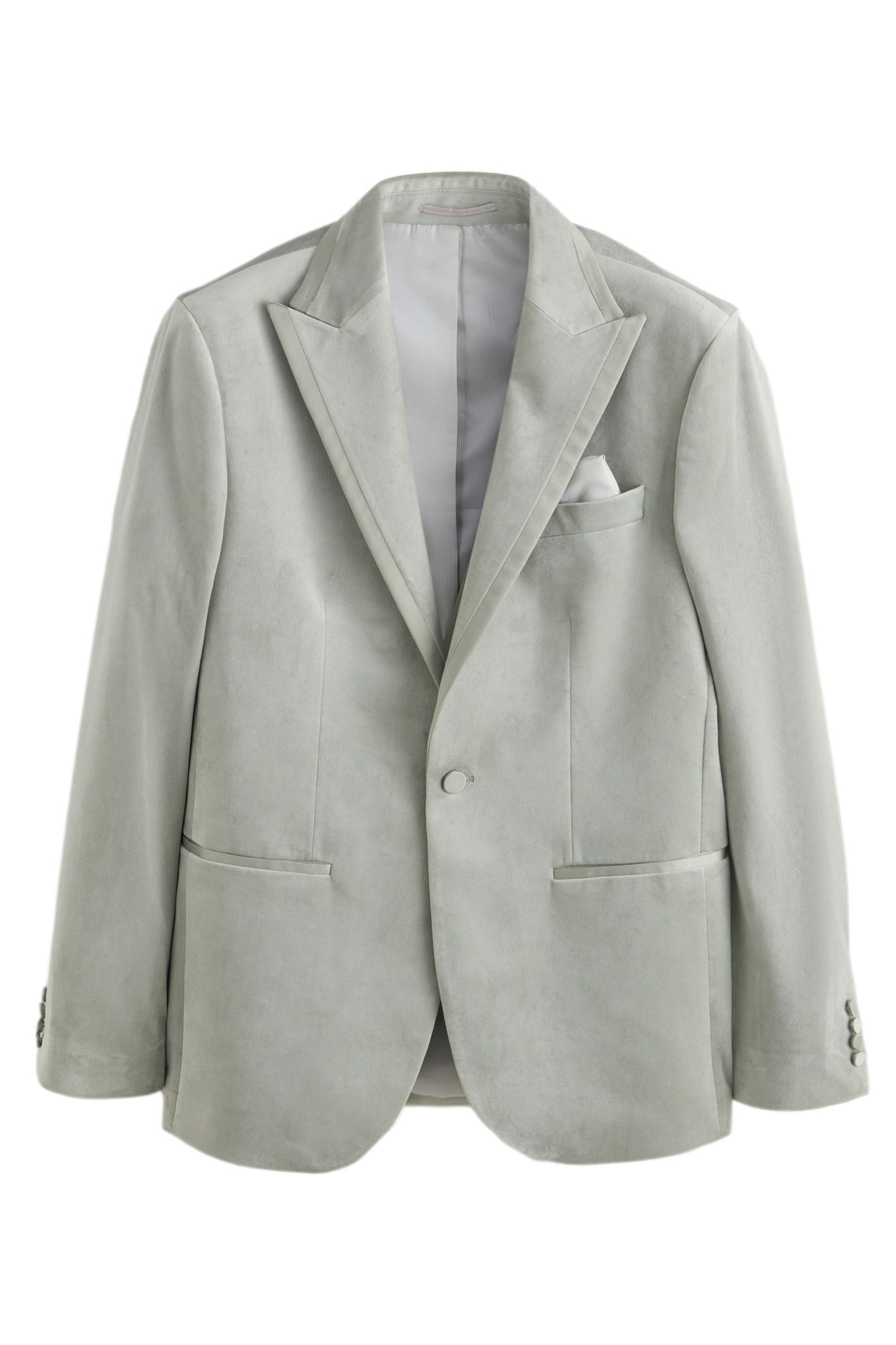 Sakko Self Slim Fit Sakko aus Samt mit Revers
