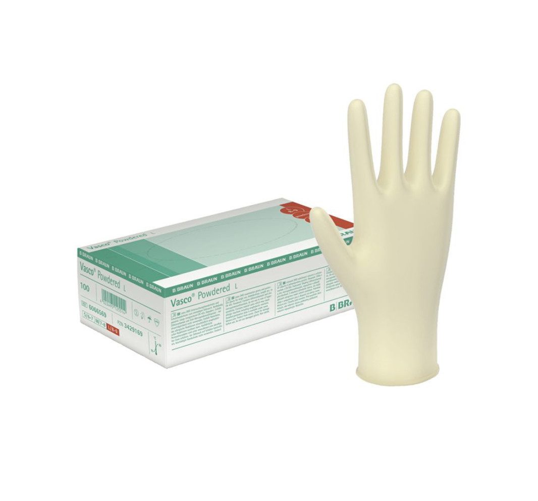DocMed Latexhandschuhe Vasco powdered Untersuchungshandschuhe hell, günstig online kaufen