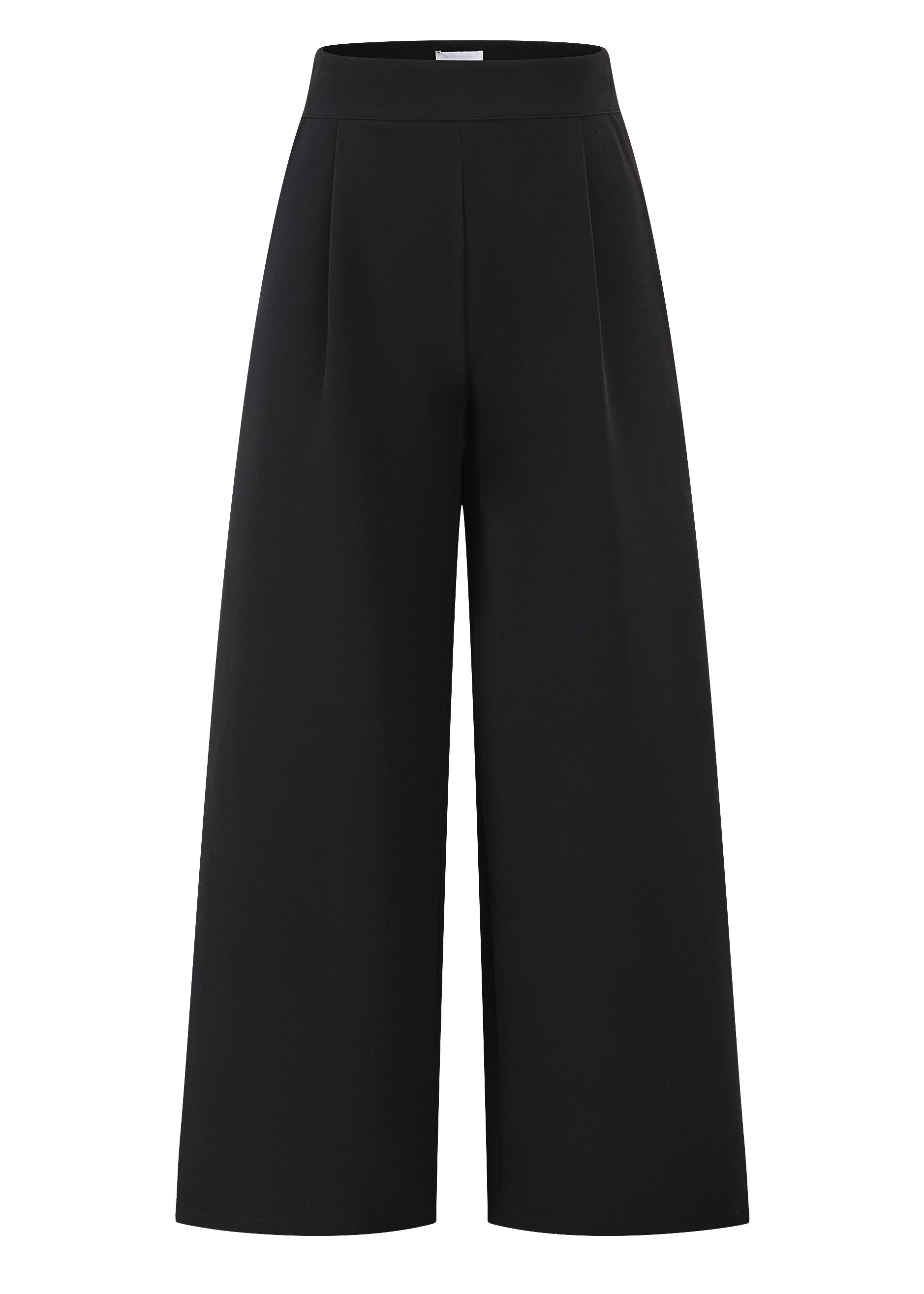 SASSYCLASSY Stoffhose Elegante Hose mit seitlichem Zipper Hoch taillierte H günstig online kaufen