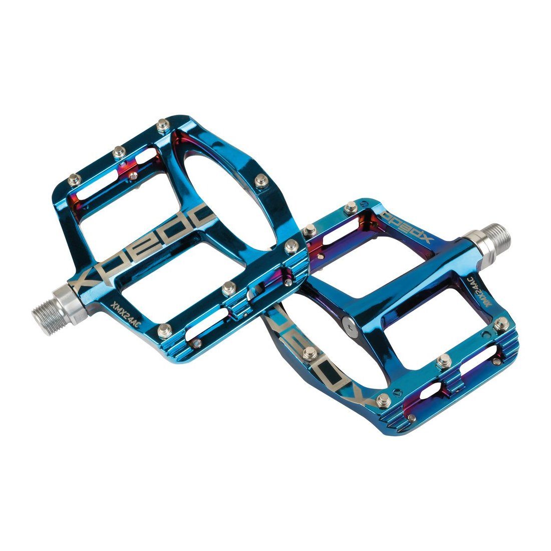 Xpedo Fahrradpedale Platform-Pedal, 9/16" blueray