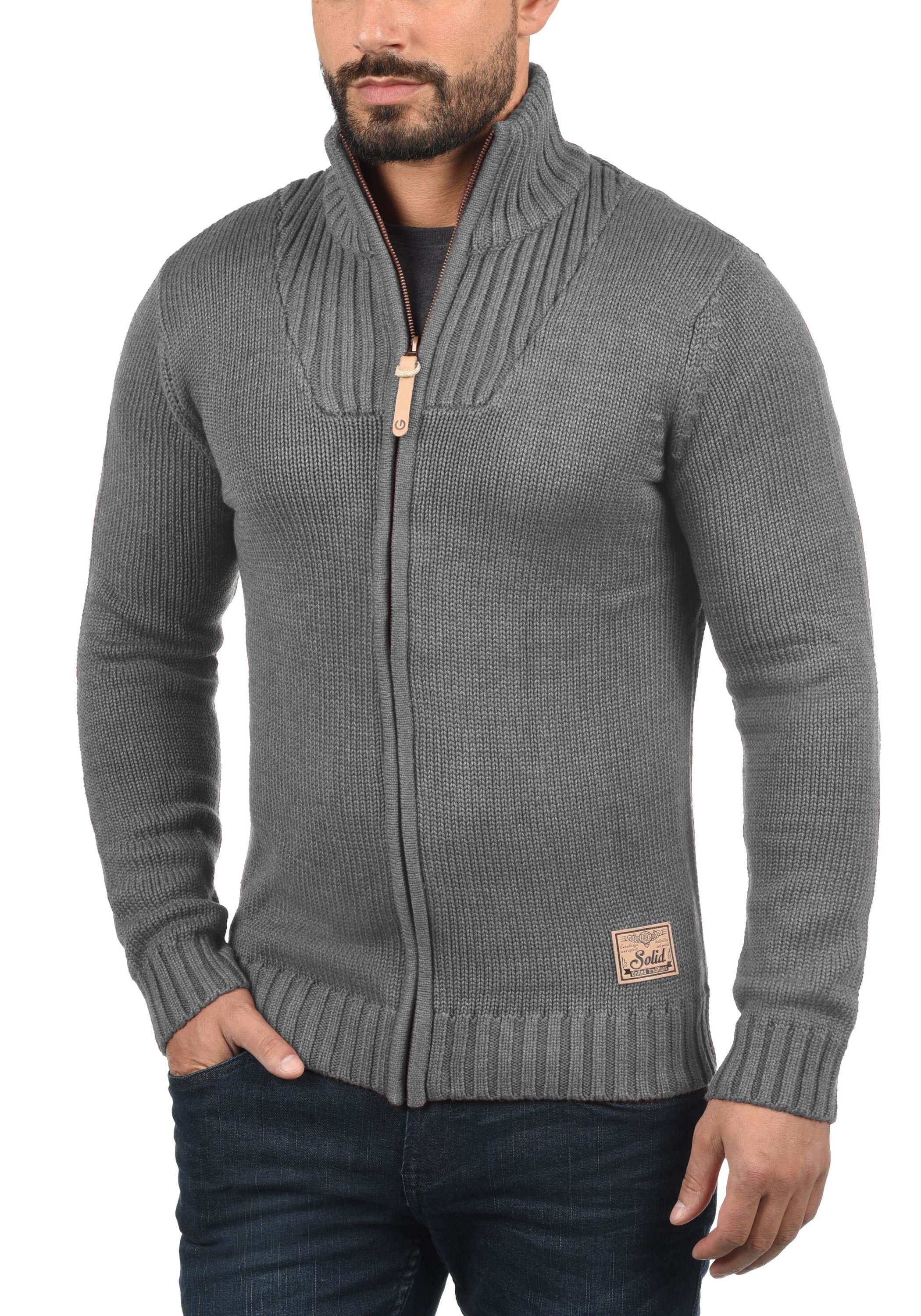 !Solid Strickjacke SDPoul Strickjacke mit Stehkragen günstig online kaufen