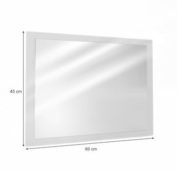 Vicco Badspiegel Badezimmerspiegel Hängespiegel 45 x 60 cm Weiß