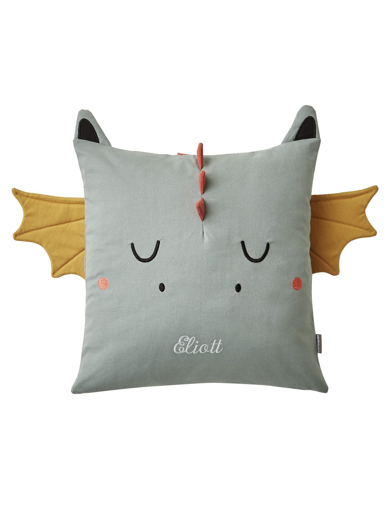 vertbaudet Dekokissen Kinderzimmer Kissen DRACHE günstig online kaufen