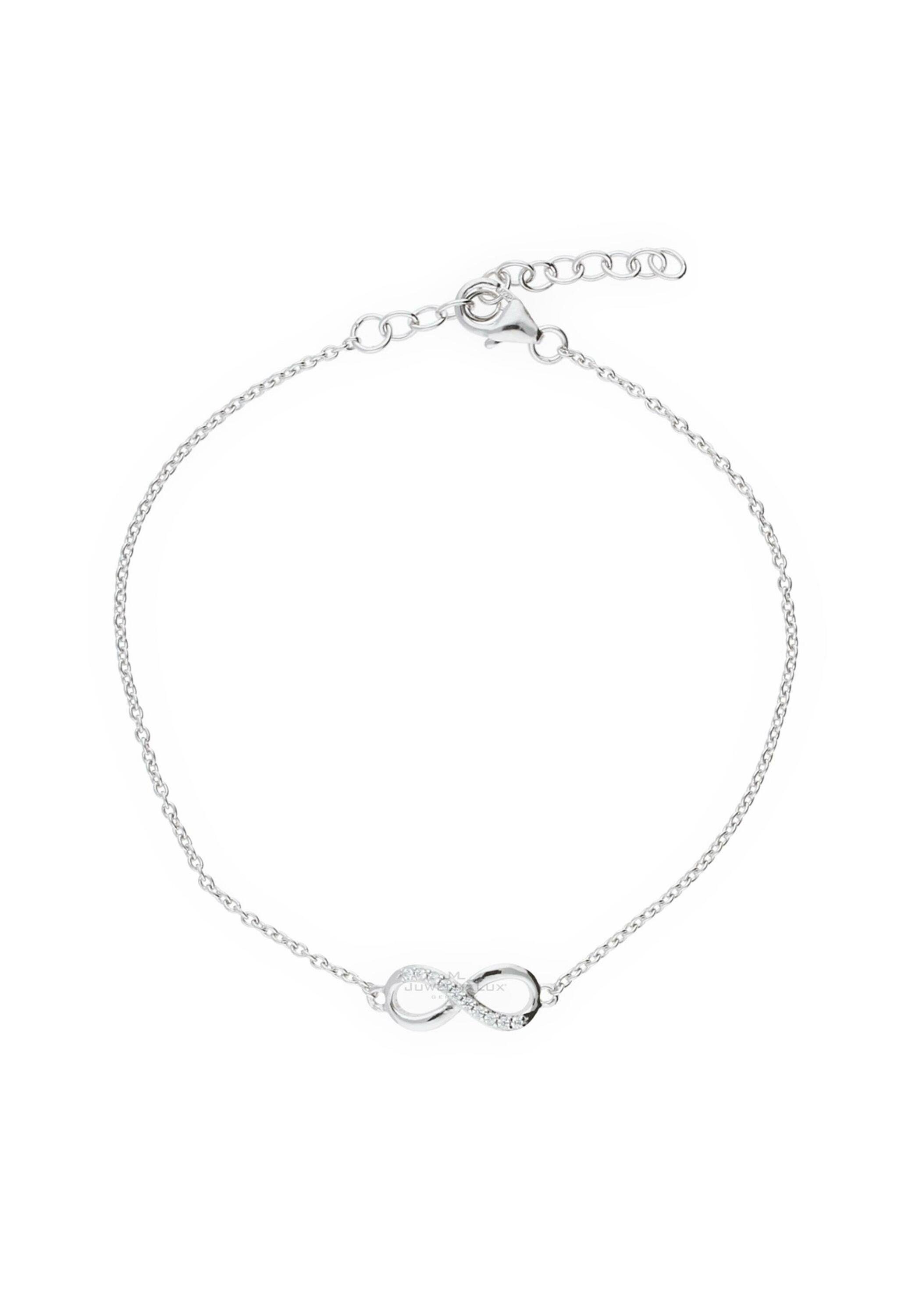 JuwelmaLux Silberarmband Armband Silber Infinity mit Zirkonia (1-tlg), Damen Armband Silber 925/000, inkl. Schmuckschachtel