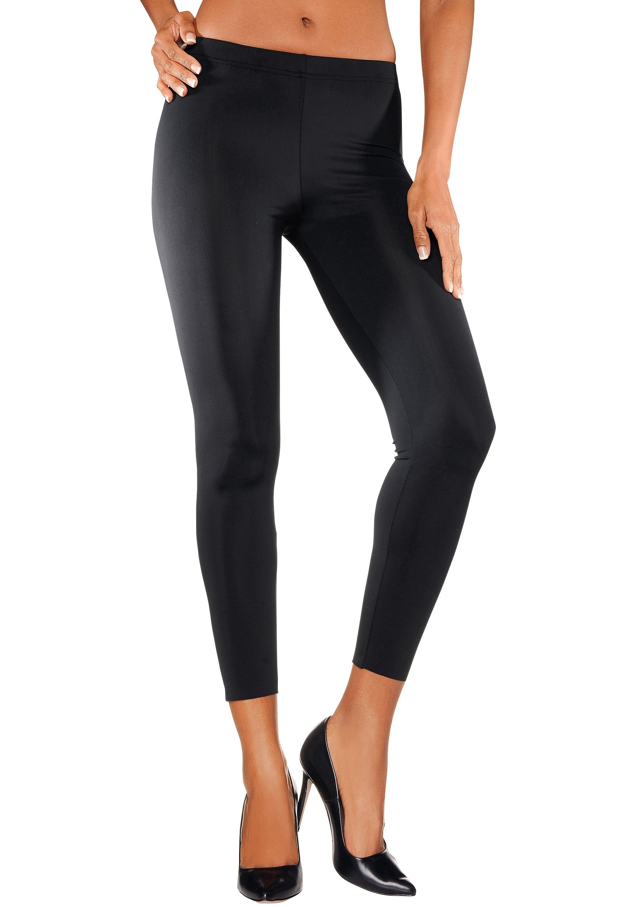 leicht aus glänzender Qualität, Leggings Loungewear LASCANA