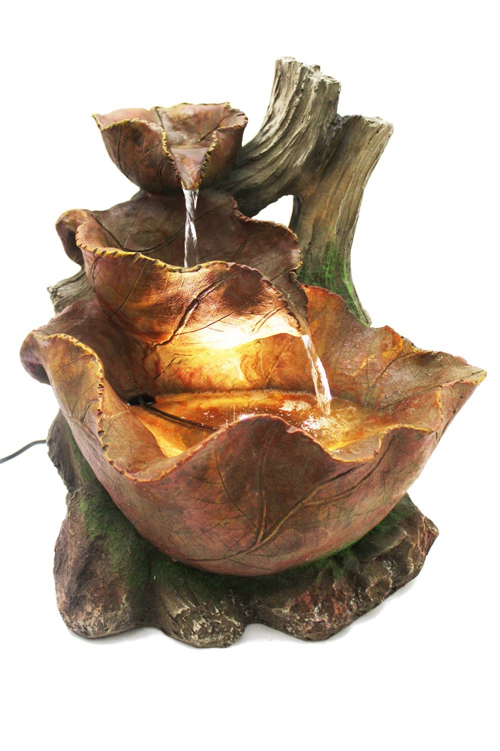 Arnusa Zimmerbrunnen Herbstlaub Gartenbrunnen BK853, mit LED Beleuchtung fü günstig online kaufen