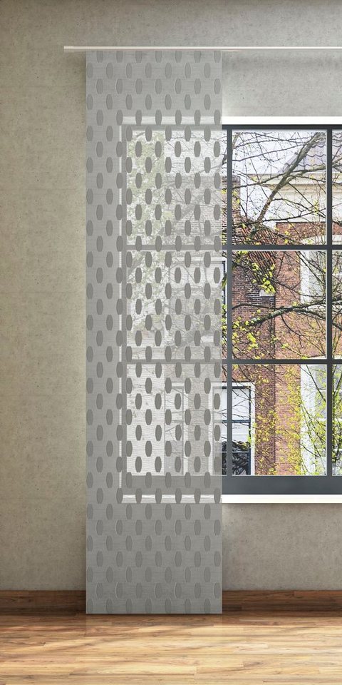 Vorhang Liv, Neutex for you!, Paneelwagen (1 St), halbtransparent,  grafisches Motiv mit Scherlieffekten