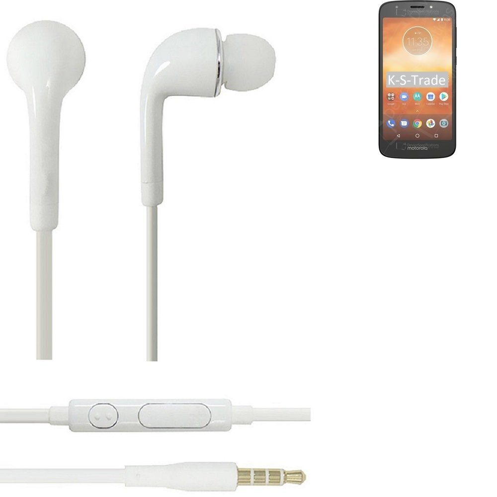 für In-Ear-Kopfhörer E5 Lautstärkeregler K-S-Trade u Moto Headset Play SD425 mit Motorola weiß 3,5mm) Mikrofon (Kopfhörer