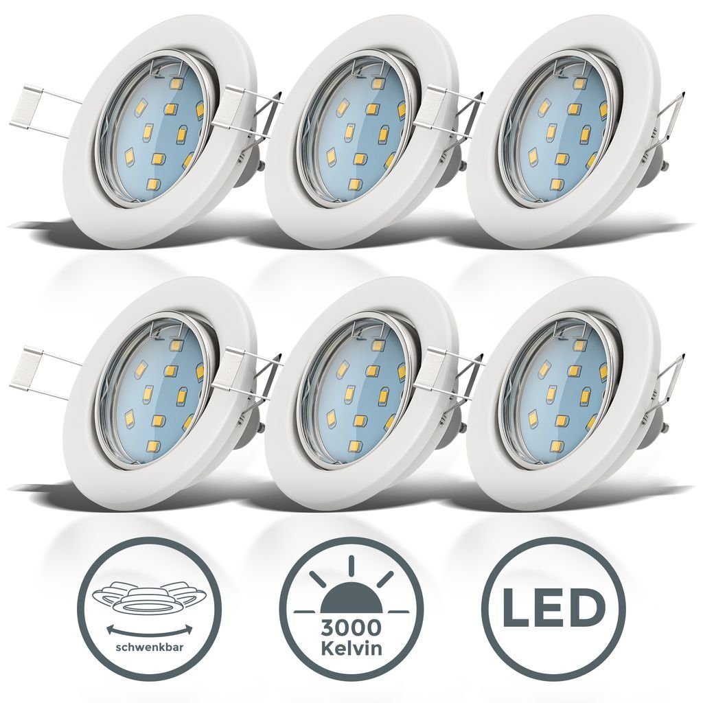 B.K.Licht LED Einbaustrahler 3er Set LED günstig online kaufen