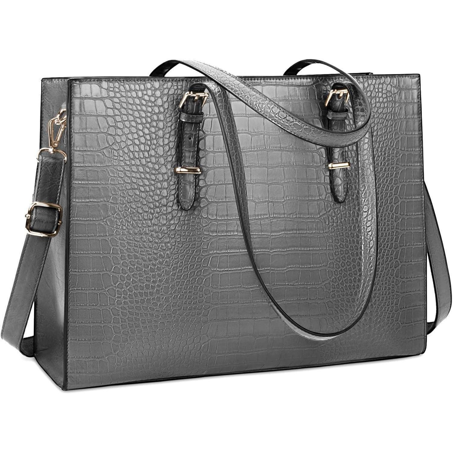 LuxusKollektion Laptoptasche Damen Handtasche Shopper Groß Elegant 15.6 Zoll Laptop Umhängetasche