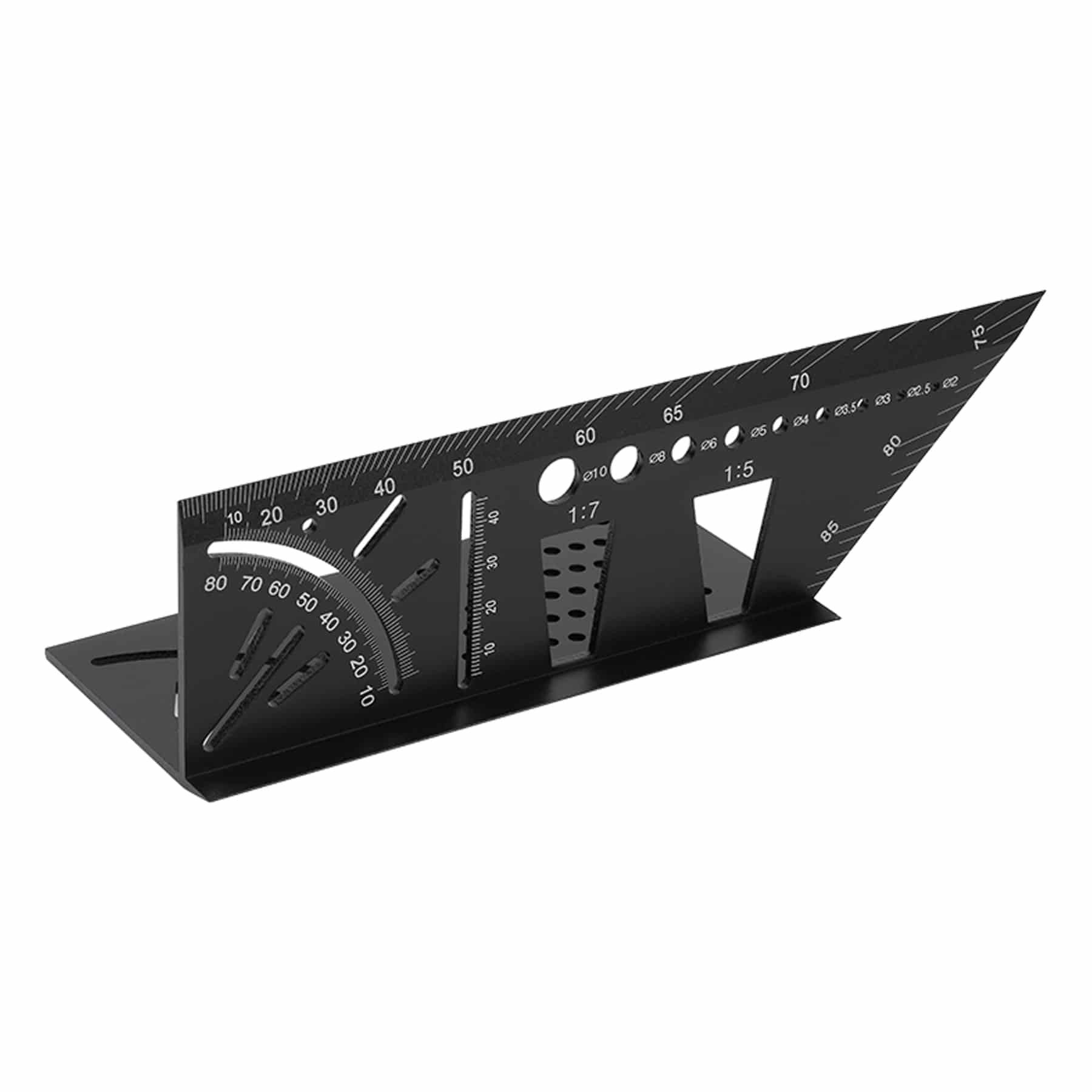 Sintron Schreinerwinkel SINTRON Tools 3D Gehrungswinkel 207906, Aluminium, schwarz