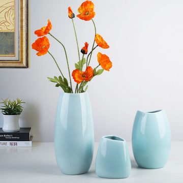 FELIXLEO Dekovase Keramik Vasen Blumenvasen Moderne rustikale Bauernhaus Home Decor