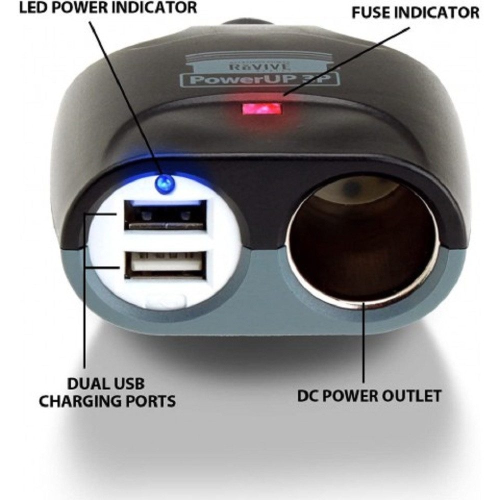 COFI 1453 Auto PowerUP Autoladegerät Kit 2x USB 1x Zigarettenanzünder Smartphone-Ladegerät – Bild 2 von 5