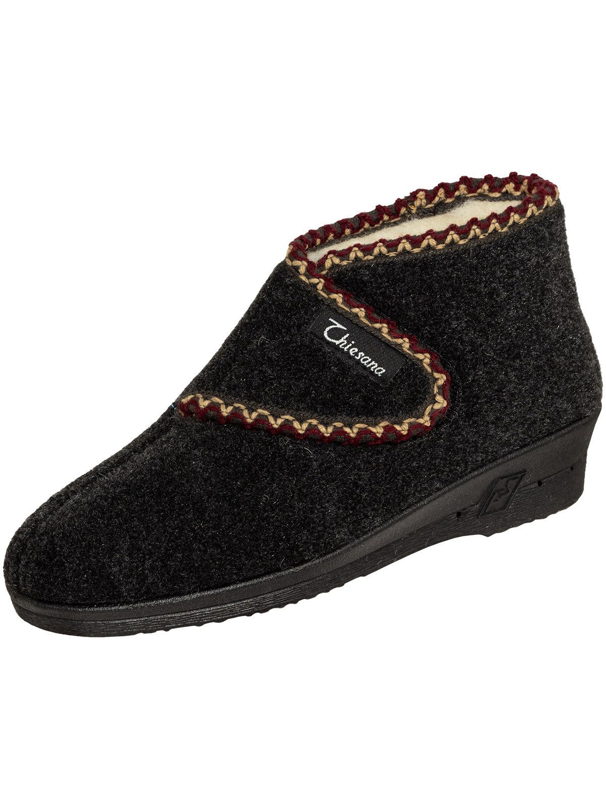 SALIHA Landgraf Hausschuh Gisela anthrazit Hausschuh