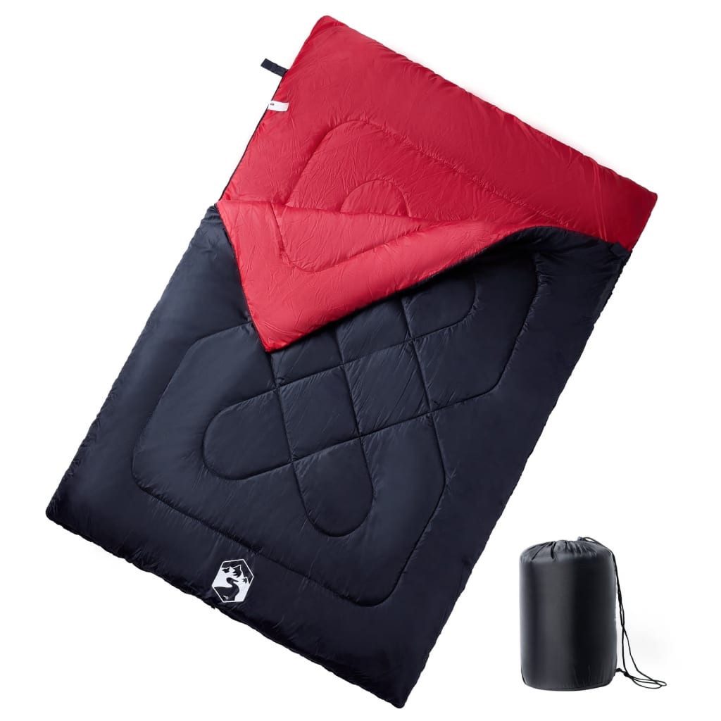 vidaXL Schlafsack NA Doppelschlafsack mit Kissen Erwachsene Camping 3-4 Jahreszeiten