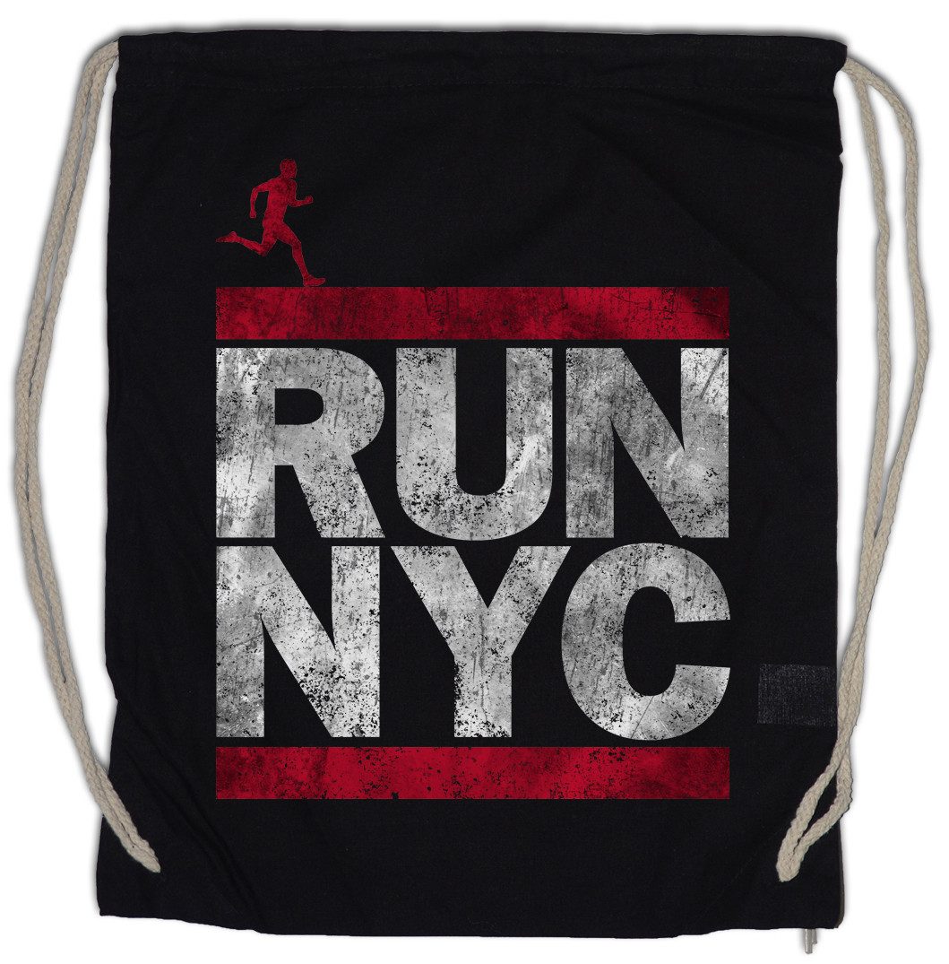 Urban Backwoods Turnbeutel Run NYC Turnbeutel New York City Run Fun DMC Marathon Läufer (1-tlg), Competition Lauf Wettkampf Letters