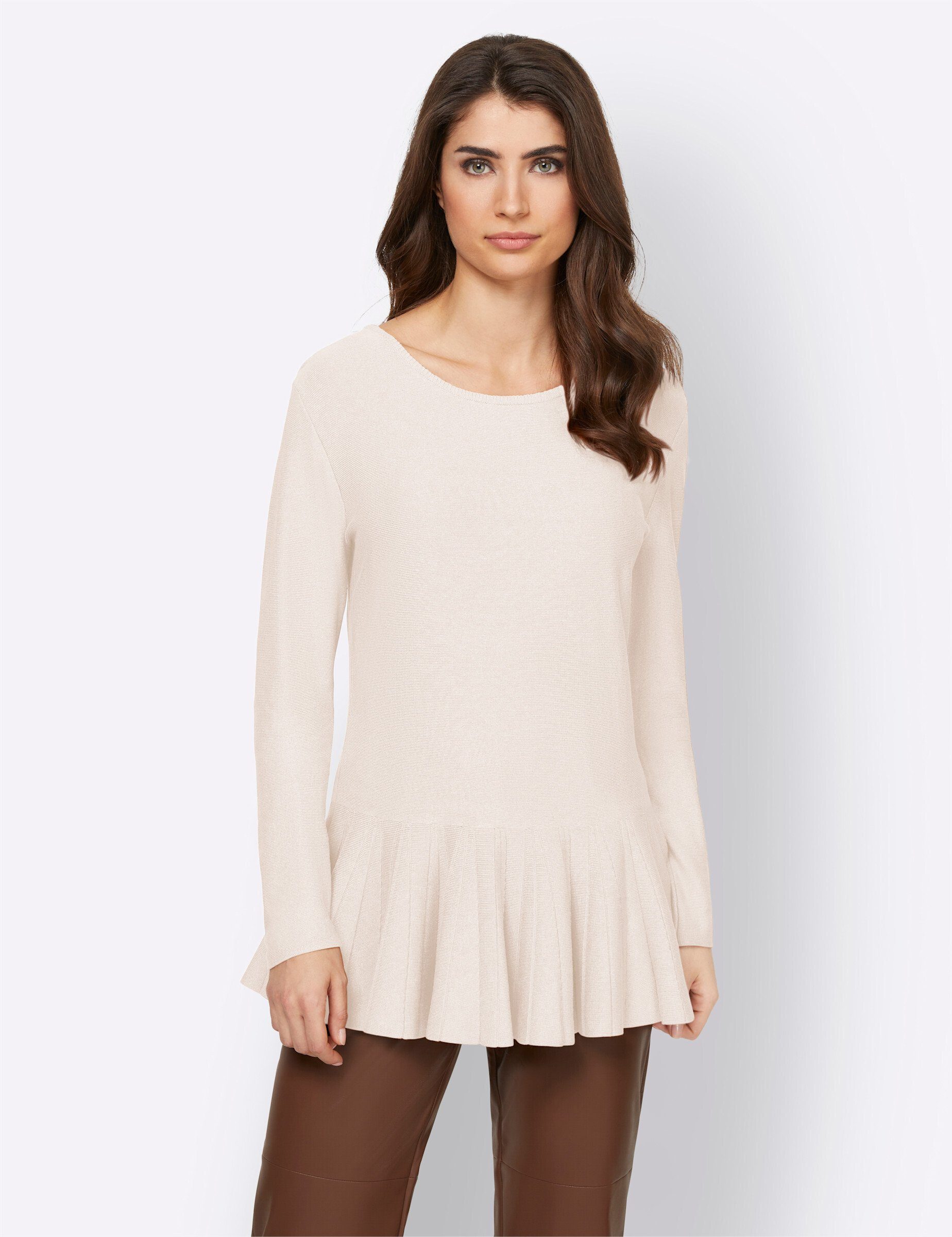 Strickpullover Rundhalspullover