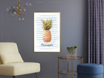 Artgeist Poster Pineapple and Stripes []