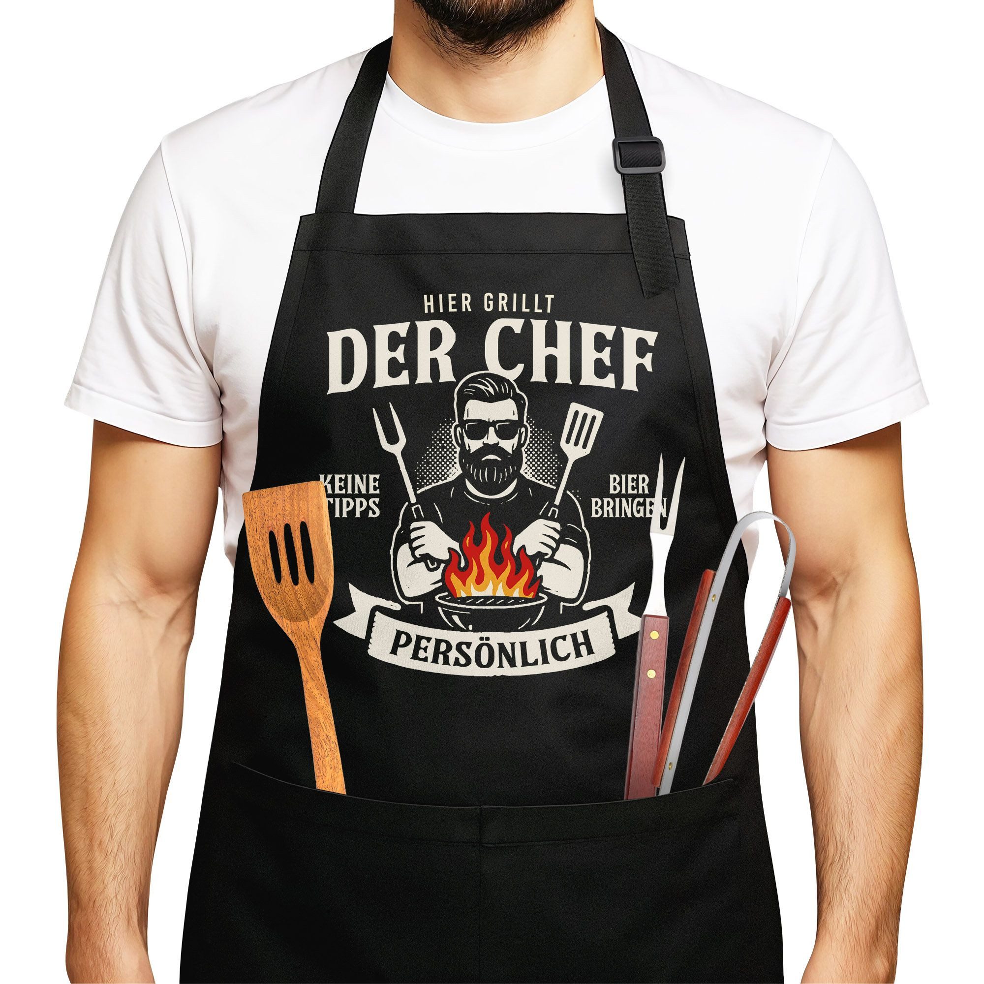 MoonWorks Grillschürze Grillschürze für Männer mit günstig online kaufen