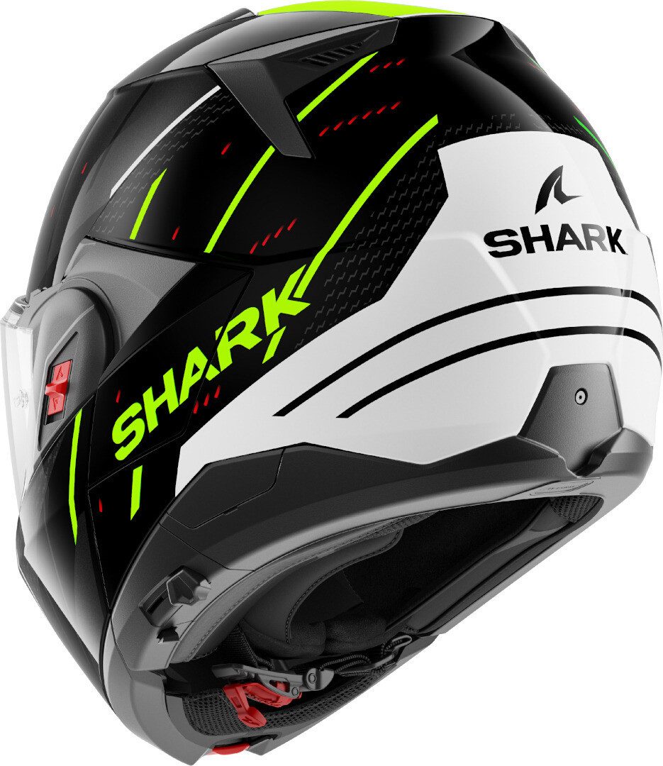 Shark Motorradhelm Oxo Rydger Klapphelm, integriertes Sonnenvisier