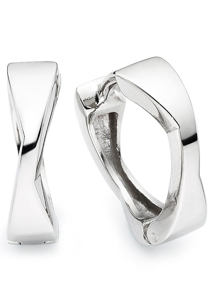 Paar Creolen Schmuck Geschenk Silber 925 Ohrschmuck Ohrringe